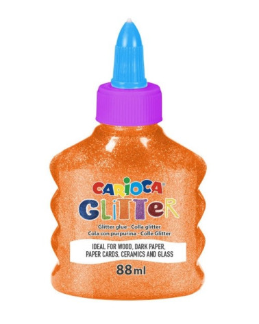 Κόλλα Glitter Carioca 88ml Neon Κόκκινο