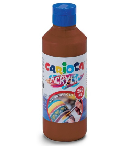 Ακρυλικό Χρώμα Carioca 250ml 06 Brown