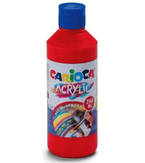 Ακρυλικό Χρώμα Carioca 250ml 10 Κόκκινο