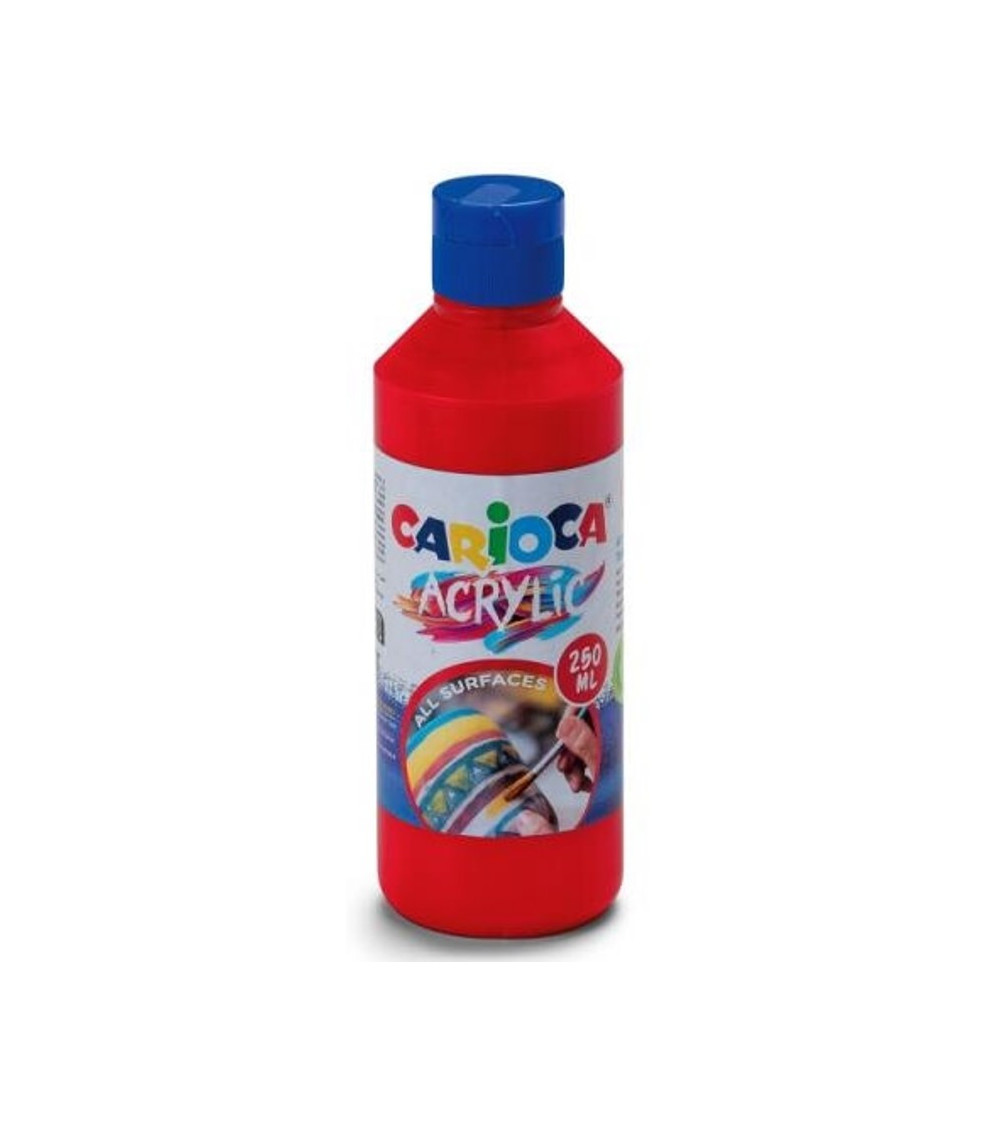 Ακρυλικό Χρώμα Carioca 250ml 10 Κόκκινο