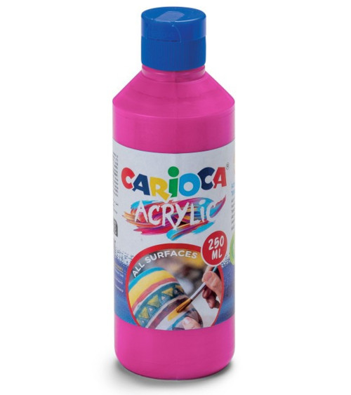 Ακρυλικό Χρώμα Carioca 250ml 04 Ροζ