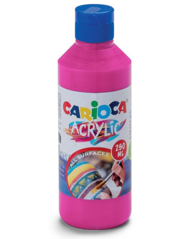 Ακρυλικό Χρώμα Carioca 250ml 04 Ροζ