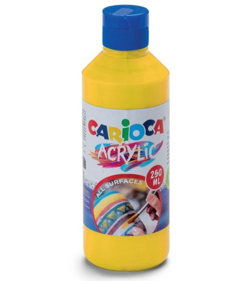 Ακρυλικό Χρώμα Carioca 250ml 03 Κίτρινο