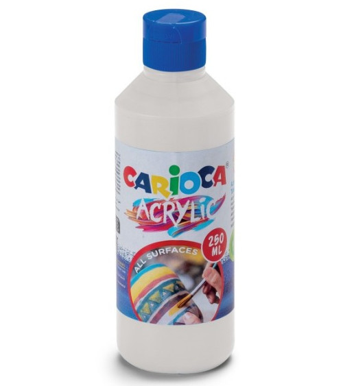 Ακρυλικό Χρώμα Carioca 250ml 01 White