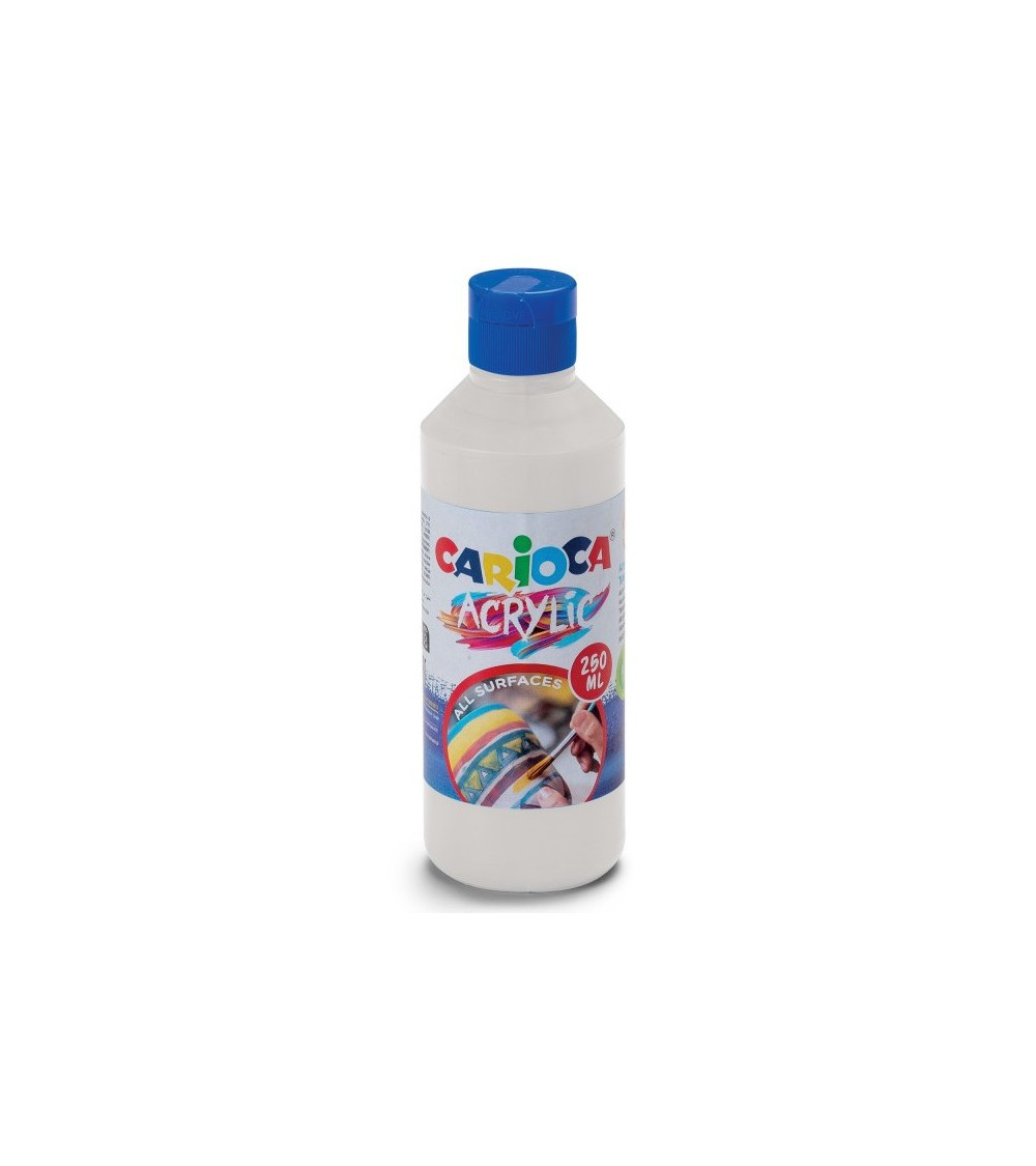 Ακρυλικό Χρώμα Carioca 250ml 01 White