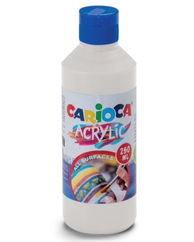 Ακρυλικό Χρώμα Carioca 250ml 01 White