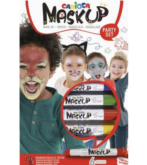 Μαρκαδόροι για το Πρόσωπο Carioca Mask Up Party set