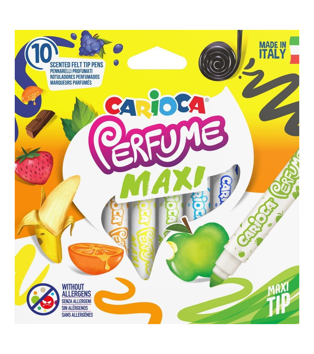 Μαρκαδόροι Carioca 10χρ Perfume Maxi Αρωματικοί