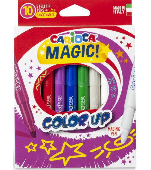 Μαρκαδόροι Carioca 10χρ Magic Color Up Αλλάγη Χρώματος