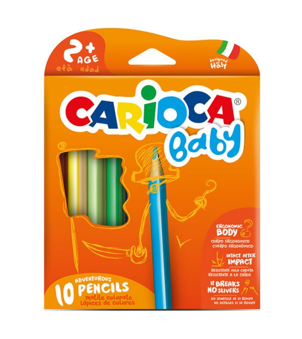 Ξυλομπογιές Carioca 10χρ Baby