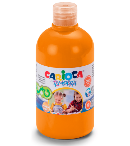 Τέμπερα 500ml Carioca 11 Πορτοκαλί 700γρ.