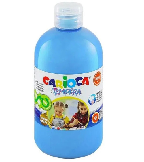 Τέμπερα 500ml Carioca 16 Ανοιχτό μπλε 700γρ.