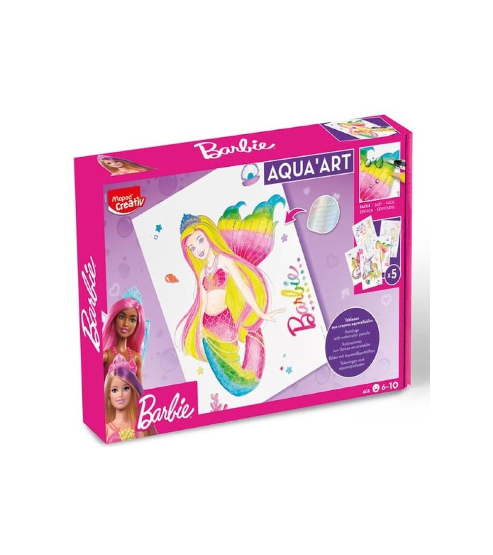 Σετ Ζωγραφικής Μaped Creative Barbie Aqua Art