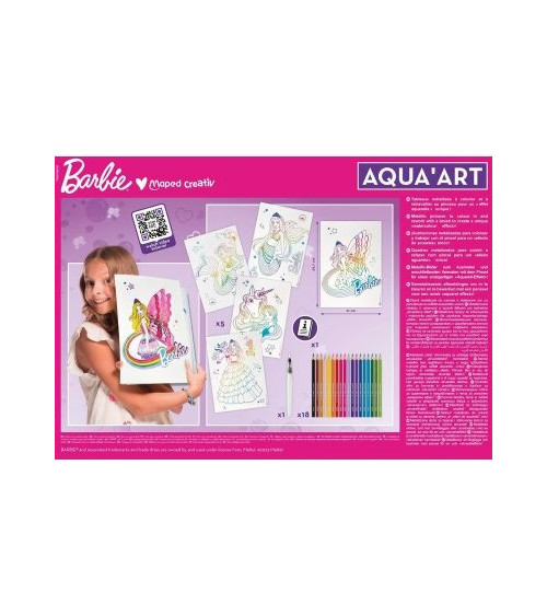 Σετ Ζωγραφικής Μaped Creative Barbie Aqua Art