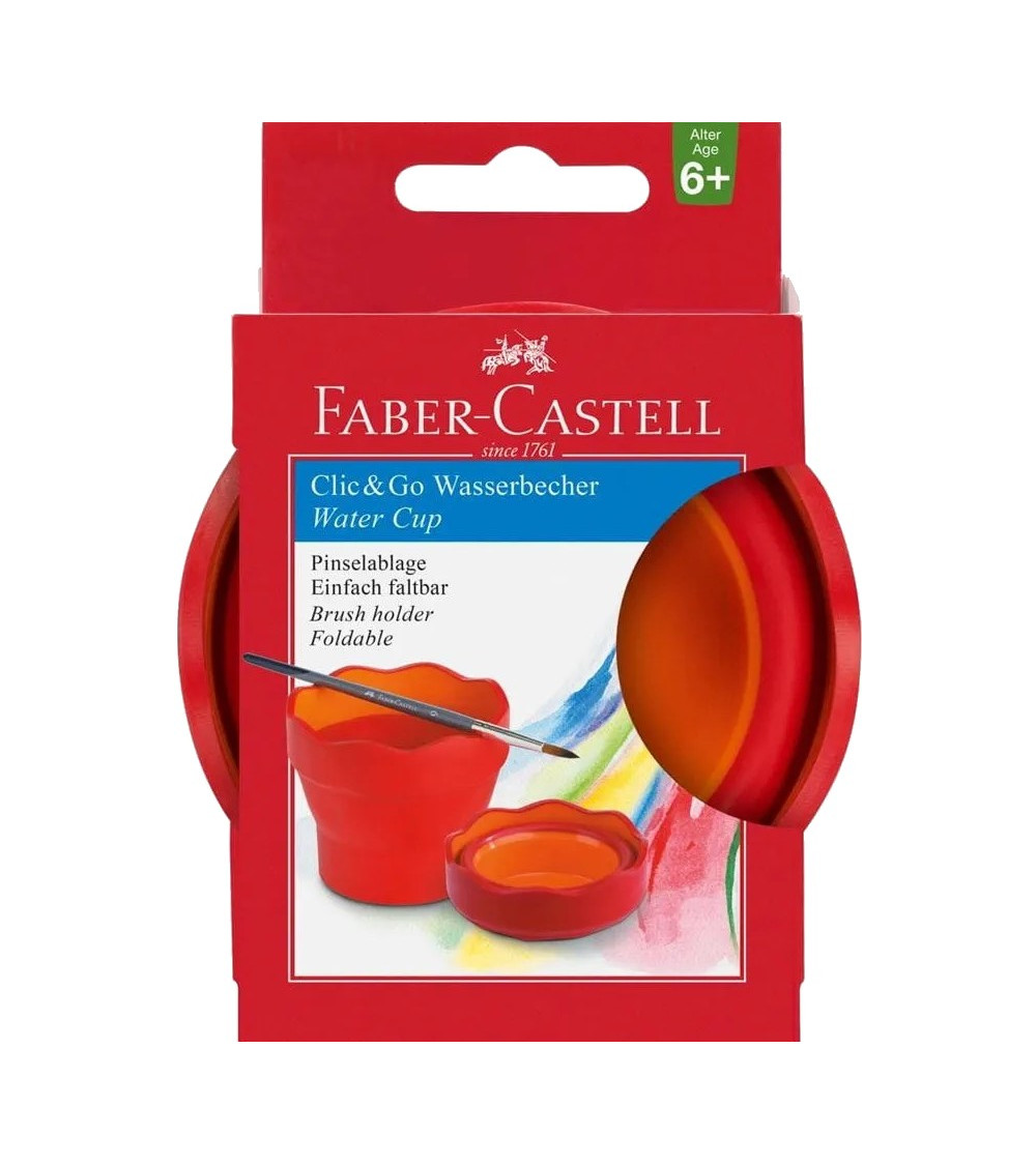 Δοχείο Τέμπερας & Νερομπογιάς Faber Castell Red