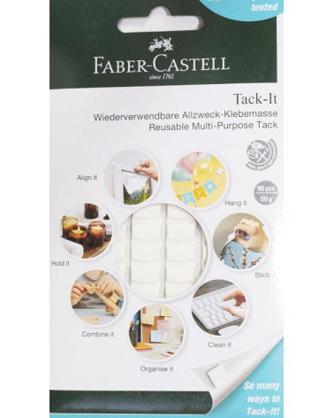 Κόλλα Πλαστελίνη Faber Castell Tack-It 90pcs 50gr