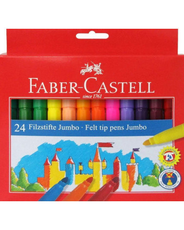 Μαρκαδόροι Faber Castell 24χρ Jumbo