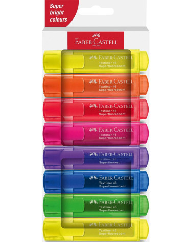 Μαρκαδόροι Faber Castell Υπογράμμισης Fluo 8χρ