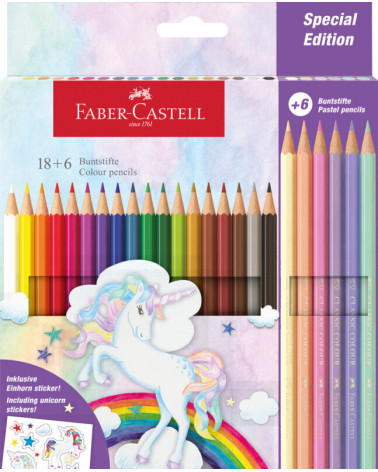 Ξυλομπογιές Faber Castell 24χρ Μονόκερος Σετ