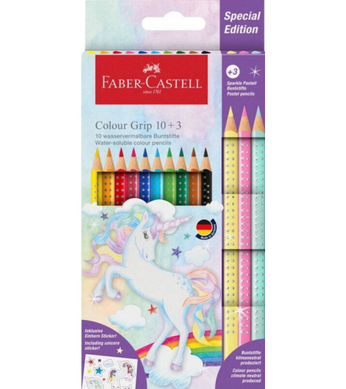 Ξυλομπογιές Faber Castell 13χρ Μονόκερος