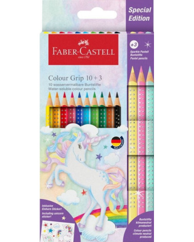 Ξυλομπογιές Faber Castell 13χρ Μονόκερος