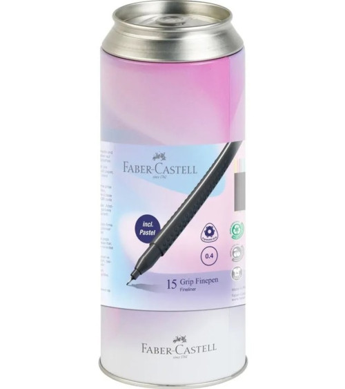 Μαρκαδόροι Faber Castell Finepen Can Box 15