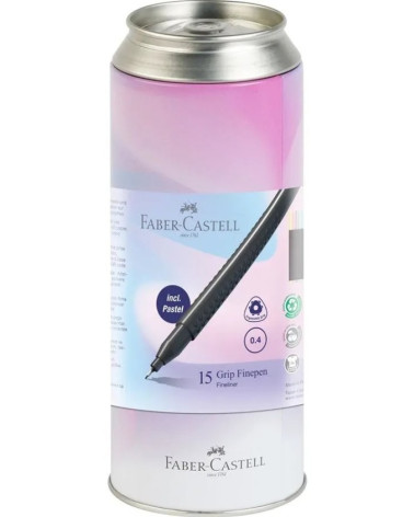 Μαρκαδόροι Faber Castell Finepen Can Box 15