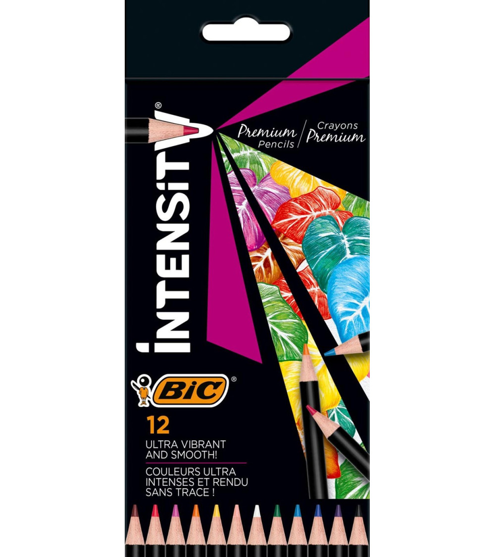 Ξυλομπογιές Bic 12χρ Intensity Premium