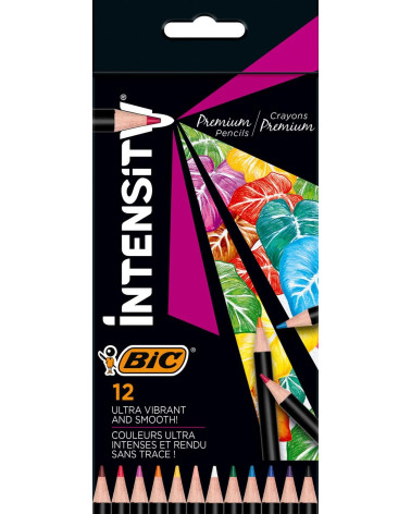 Ξυλομπογιές Bic 12χρ Intensity Premium