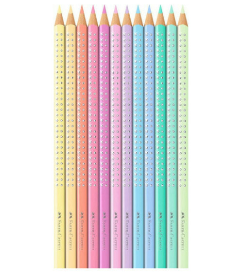 Μεταλλική Κασετίνα Faber Castell Sparkle Pastel 12χρ