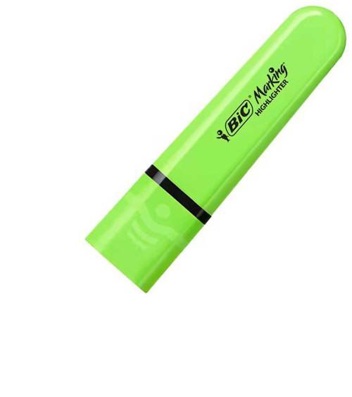 Μαρκαδόρος Bic Υπογράμμισης Flat Neon Green