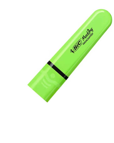 Μαρκαδόρος Bic Υπογράμμισης Flat Neon Green