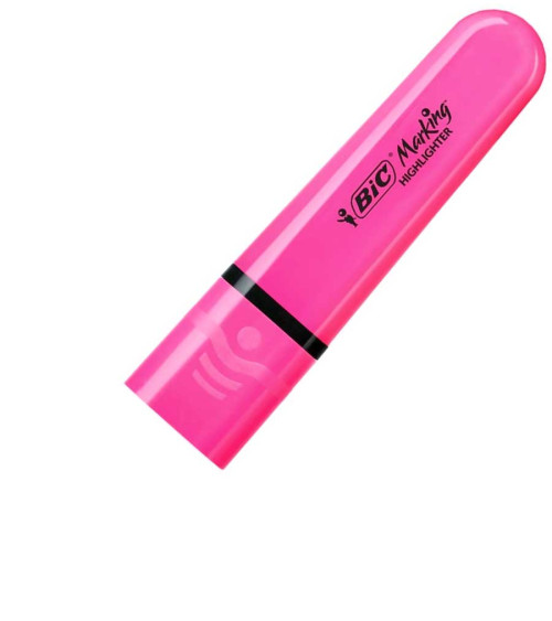 Μαρκαδόρος Bic Υπογράμμισης Flat Neon Pink