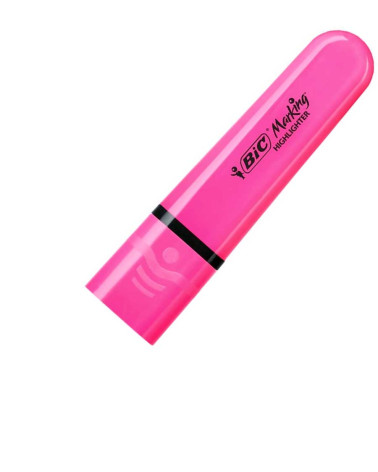 Μαρκαδόρος Bic Υπογράμμισης Flat Neon Pink