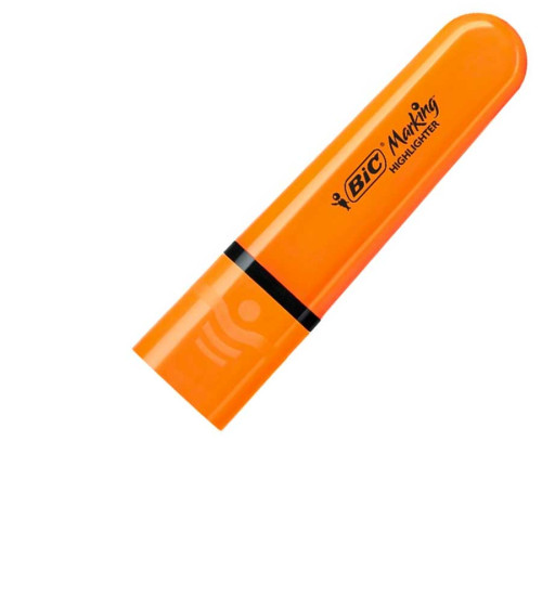 Μαρκαδόρος Bic Υπογράμμισης Flat Neon Orange