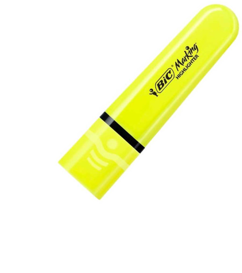 Μαρκαδόρος Bic Υπογράμμισης Flat Neon Yellow