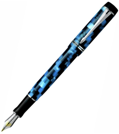 Πένα Parker Duofold Pearl Check BlueFountain Pen