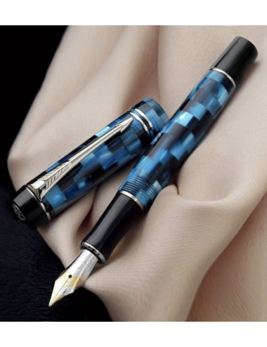 Πένα Parker Duofold Pearl Check BlueFountain Pen