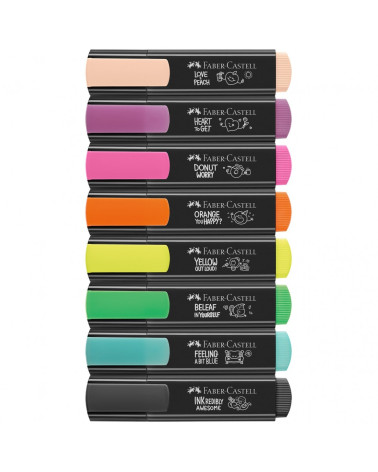 Μαρκαδόροι Faber Castell Υπογράμμισης Graffiti Neon Colors 8χρ