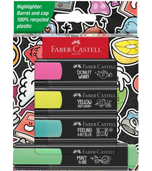 Μαρκαδόροι Faber Castell Υπογράμμισης Graffiti Neon Colors 4χρ