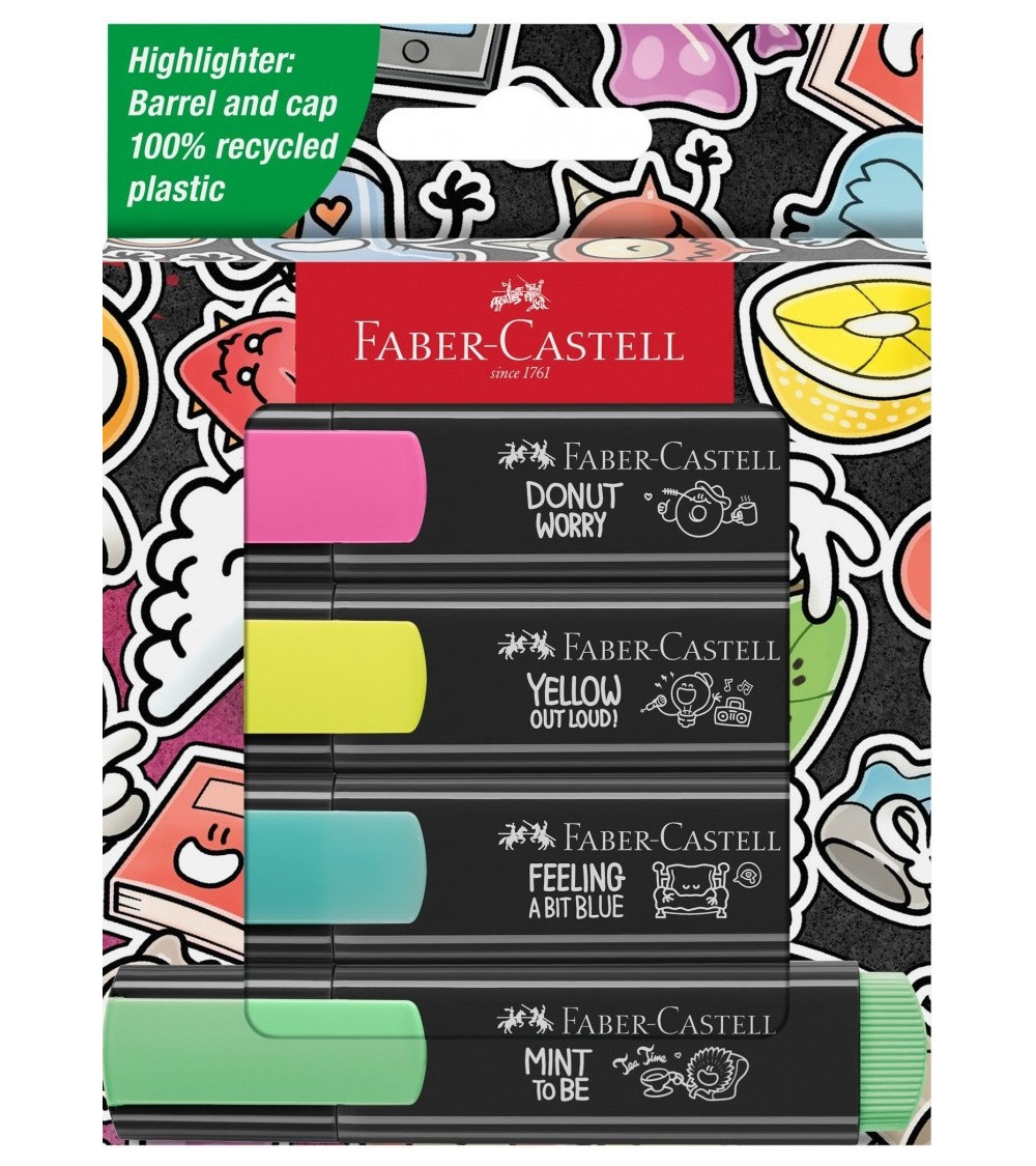 Μαρκαδόροι Faber Castell Υπογράμμισης Graffiti Neon Colors 4χρ