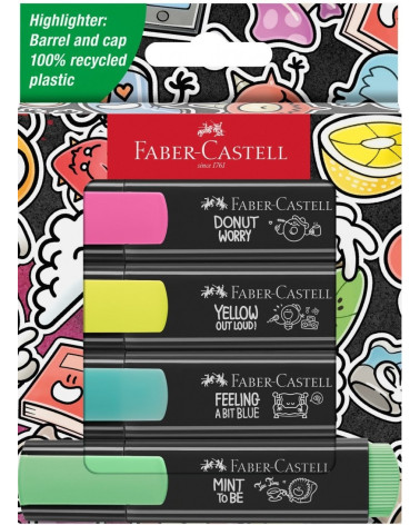 Μαρκαδόροι Faber Castell Υπογράμμισης Graffiti Neon Colors 4χρ