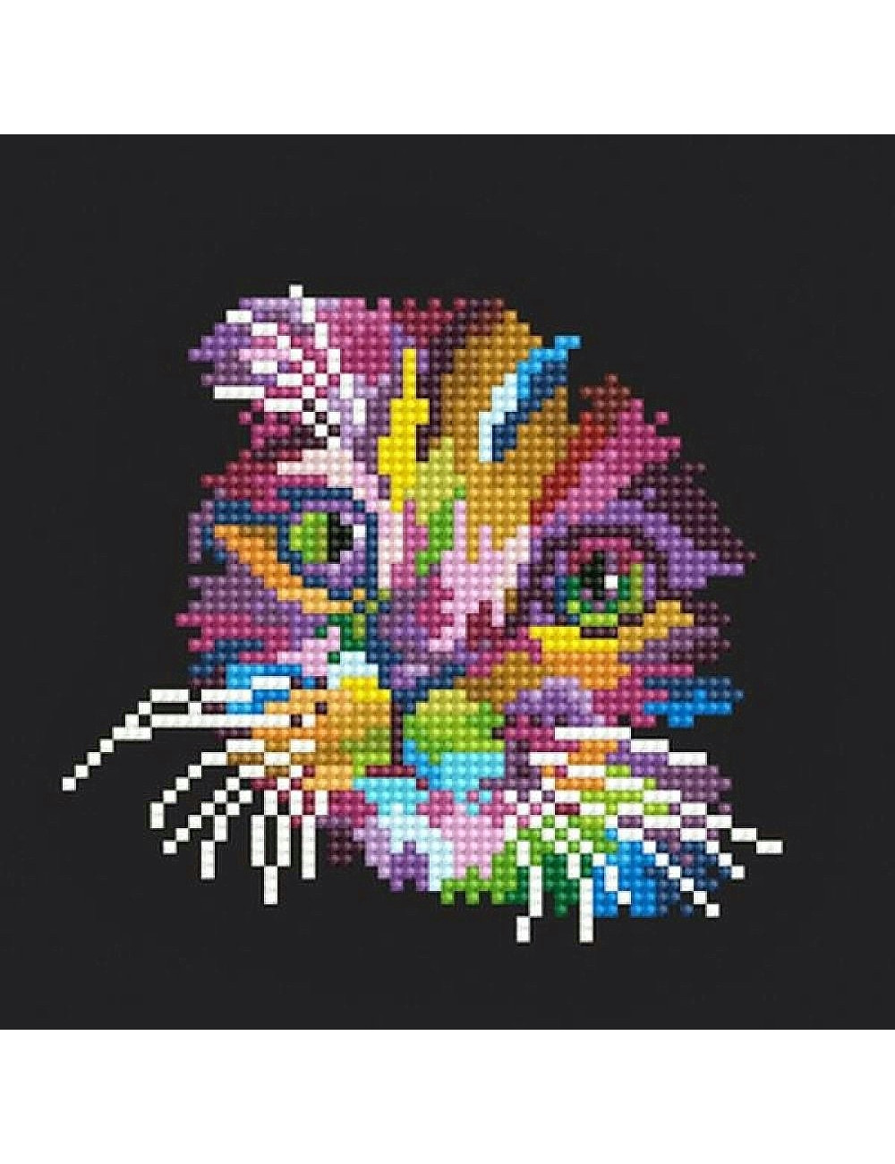 Καμβάς Ψηφιδωτό Diamond Dotz 27x27cm Colored Cat