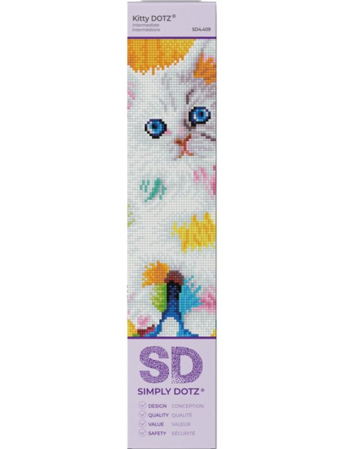 Καμβάς Ψηφιδωτό Diamond Dotz 25x35cm Kitty