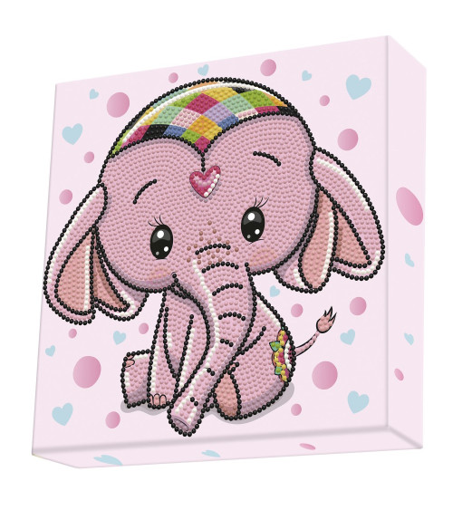 Κάδρο Ψηφιδωτό Diamond Dotz 22×22 Princess Elephan