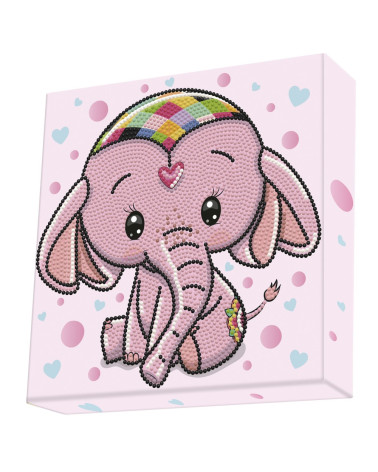 Κάδρο Ψηφιδωτό Diamond Dotz 22×22 Princess Elephan