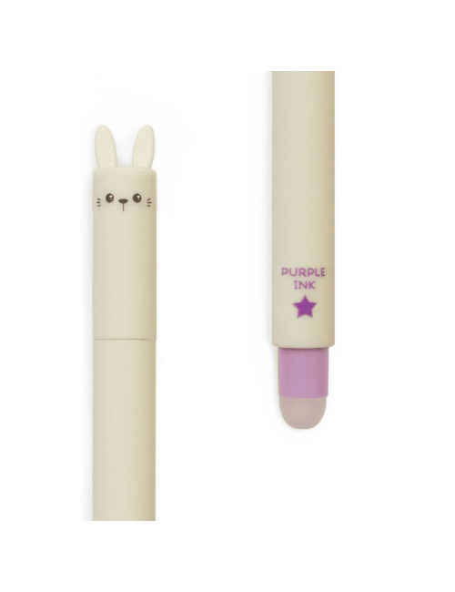 Στυλό Legami Gel Erasable 0.7 Bunny Μωβ