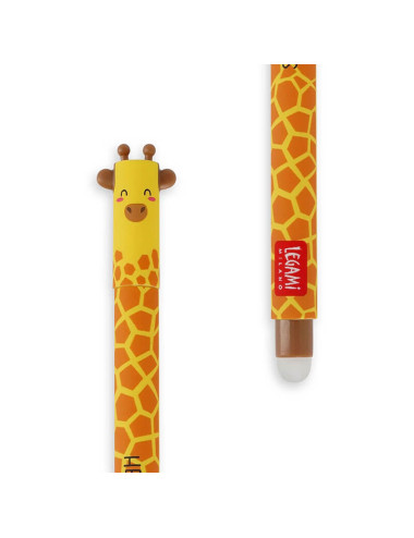 Στυλό Legami Gel Erasable 0.7 Giraffe Μαύρο