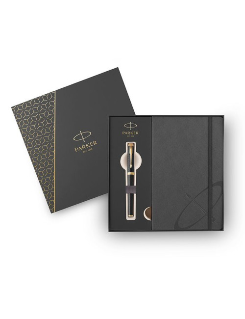 Στυλό Parker I.M Premium Black GT Rollerball Δώρο Σημειωματάριο
