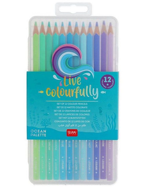 Ξυλομπογιές Legami 12χρ Ocean Palette